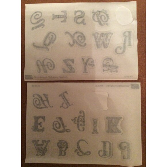 INVENTORY REDUCTION SALE. Stampin Up Broadsheet Alphabet B6 - Picture 3 of 3